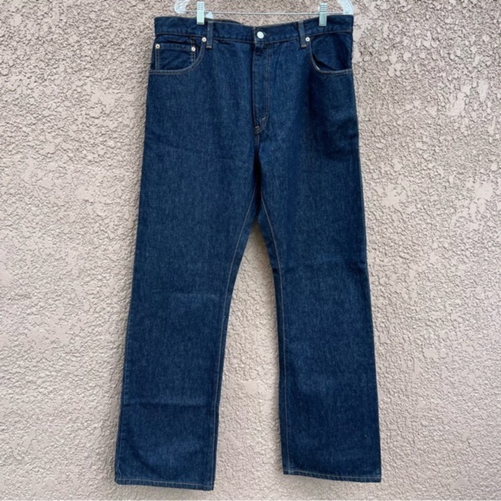 NEW! Levi’s 517 jeans size 38x32 dark rigid men's casual work blue‎ denim